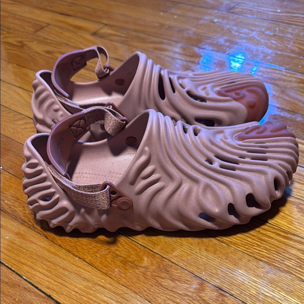 Pink Sculpted Slip-On Shoes